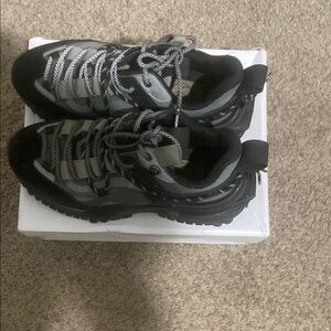 Stylish Black and Gray Sneakers